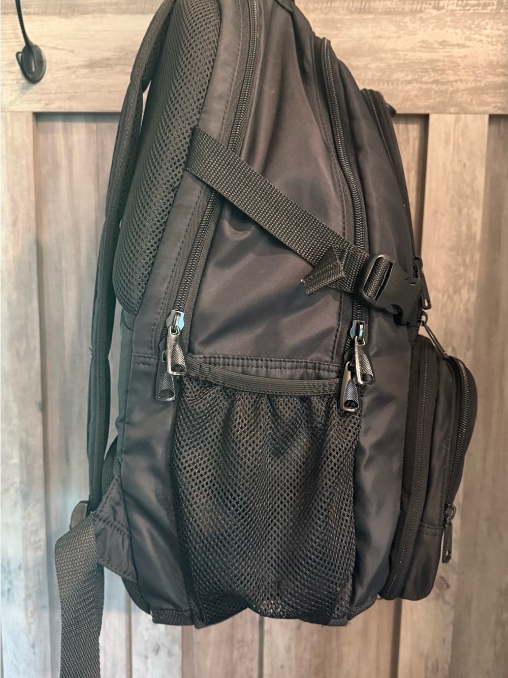 Nfinity Black Cheer Backpack - Classic Logo Unisex Daypack - Picture 3 of 5